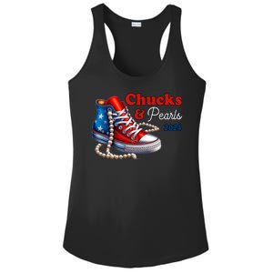 Chucks And Pearls Kamala Harris 2024 Usa Election Ladies PosiCharge Competitor Racerback Tank