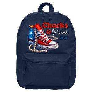 Chucks And Pearls Kamala Harris 2024 Usa Election 16 in Basic Backpack