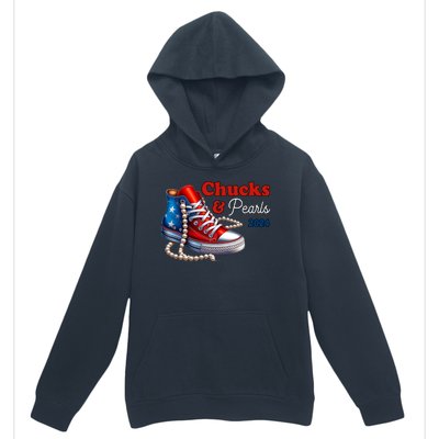 Chucks And Pearls Kamala Harris 2024 Usa Election Urban Pullover Hoodie