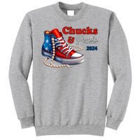 Chucks And Pearls Kamala Harris 2024 Usa Election Sweatshirt