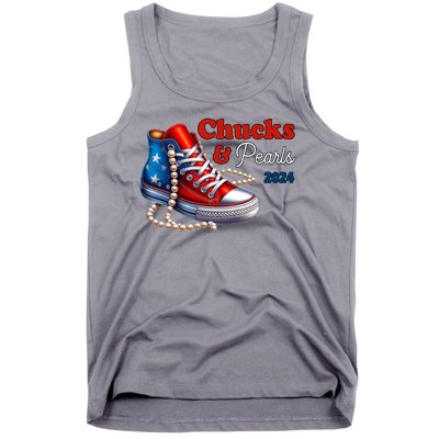 Chucks And Pearls Kamala Harris 2024 Usa Election Tank Top