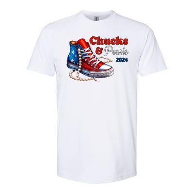 Chucks And Pearls Kamala Harris 2024 Usa Election Softstyle® CVC T-Shirt