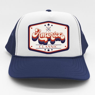 Classic American Patriotic Trucker Patch Trucker Hat