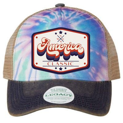 Classic American Patriotic Trucker Patch Legacy Tie Dye Trucker Hat