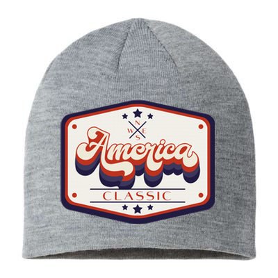 Classic American Patriotic Trucker Patch Sustainable Beanie