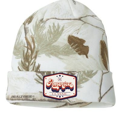 Classic American Patriotic Trucker Patch Kati Licensed 12" Camo Beanie