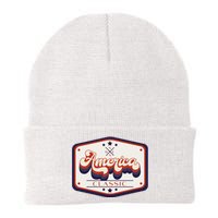 Classic American Patriotic Trucker Patch Knit Cap Winter Beanie