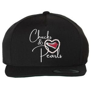 Chucks And Pearls 2021 Valentine Heart Hbcu Red Gift Great Gift Wool Snapback Cap