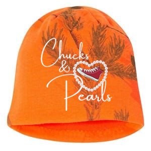 Chucks And Pearls 2021 Valentine Heart Hbcu Red Gift Great Gift Kati - Camo Knit Beanie