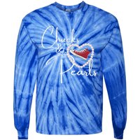 Chucks And Pearls 2021 Valentine Heart Hbcu Red Gift Great Gift Tie-Dye Long Sleeve Shirt