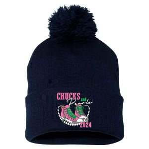 Chucks And Pearls IM With Her Kamala 2024 Pom Pom 12in Knit Beanie