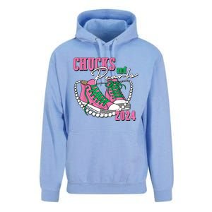 Chucks And Pearls IM With Her Kamala 2024 Unisex Surf Hoodie