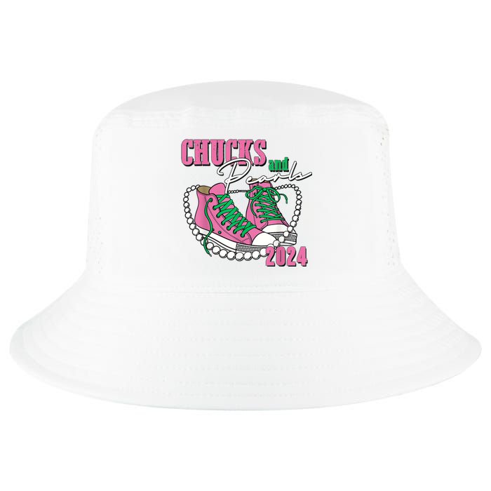 Chucks And Pearls IM With Her Kamala 2024 Cool Comfort Performance Bucket Hat