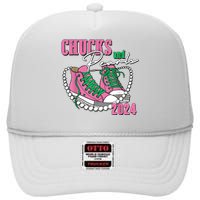 Chucks And Pearls IM With Her Kamala 2024 High Crown Mesh Back Trucker Hat