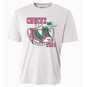 Chucks And Pearls IM With Her Kamala 2024 Cooling Performance Crew T-Shirt