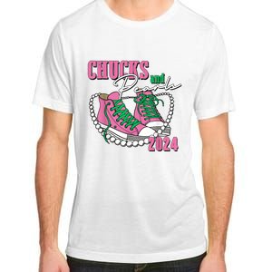 Chucks And Pearls IM With Her Kamala 2024 Adult ChromaSoft Performance T-Shirt