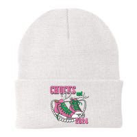 Chucks And Pearls IM With Her Kamala 2024 Knit Cap Winter Beanie