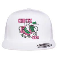 Chucks And Pearls IM With Her Kamala 2024 Flat Bill Trucker Hat