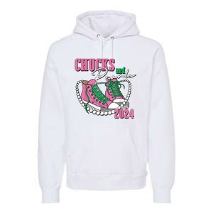 Chucks And Pearls IM With Her Kamala 2024 Premium Hoodie