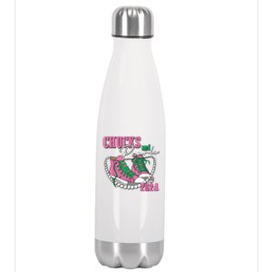 Chucks And Pearls IM With Her Kamala 2024 Stainless Steel Insulated Water Bottle