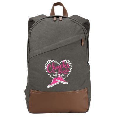 Chucks And Pearls 2024 IM With Her Kamala 2024 Cotton Canvas Backpack