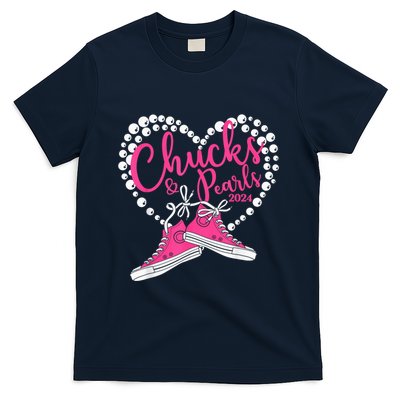 Chucks And Pearls 2024 IM With Her Kamala 2024 T-Shirt