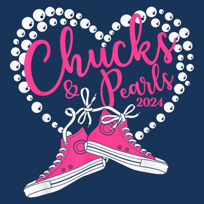 Chucks And Pearls 2024 IM With Her Kamala 2024 25L Jumbo Tote