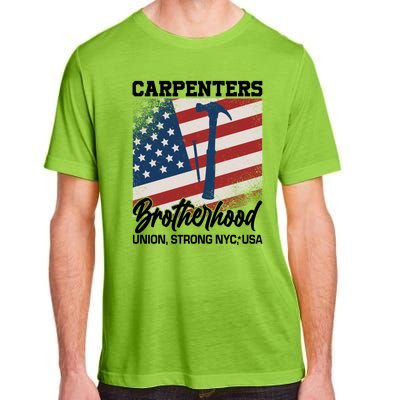 Capenters Brotherhood Union Strong NYC USA Adult ChromaSoft Performance T-Shirt