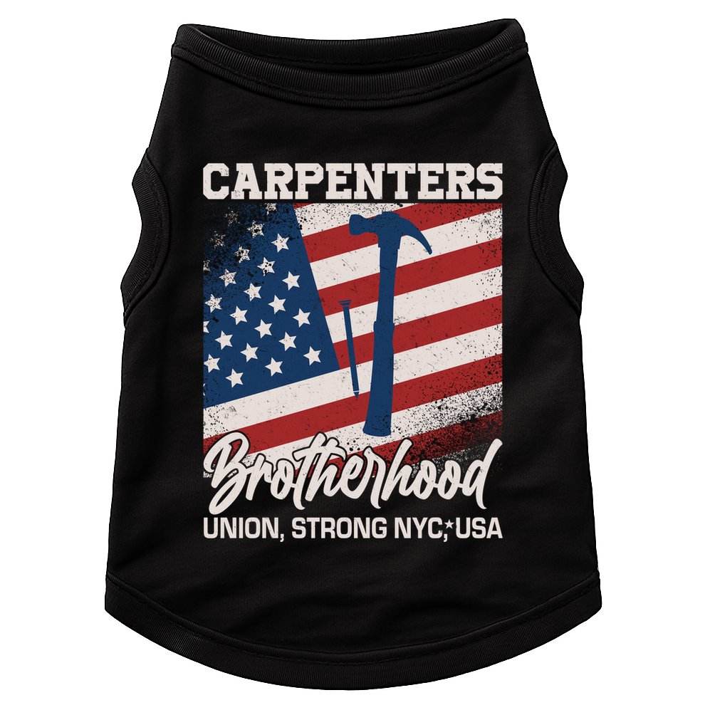Capenters Brotherhood Union Strong NYC USA Doggie Tank