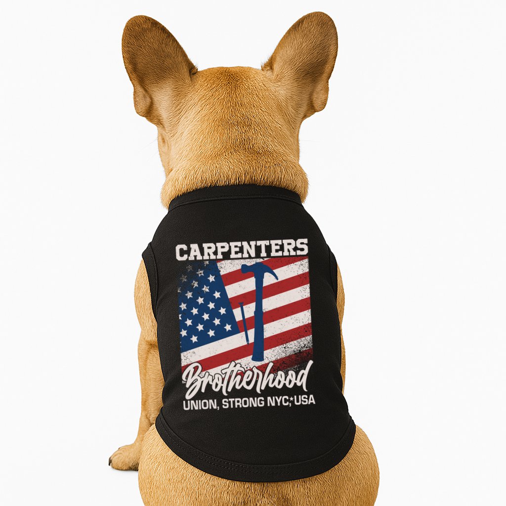 Capenters Brotherhood Union Strong NYC USA Doggie Tank