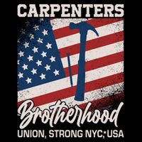 Capenters Brotherhood Union Strong NYC USA Cooling Performance Crew T-Shirt