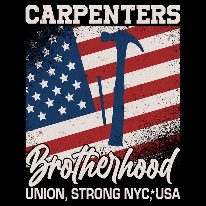 Capenters Brotherhood Union Strong NYC USA Cooling Performance Crew T-Shirt