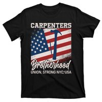 Capenters Brotherhood Union Strong NYC USA T-Shirt