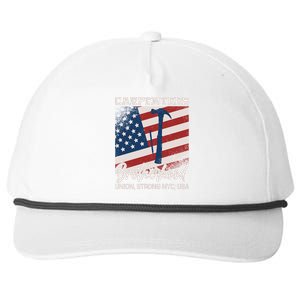 Capenters Brotherhood Union Strong NYC USA Snapback Five-Panel Rope Hat