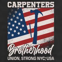 Capenters Brotherhood Union Strong NYC USA 11oz C Handle Ceramic Mug