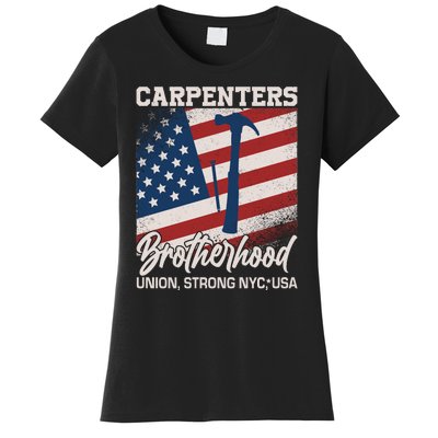 Capenters Brotherhood Union Strong NYC USA Women's T-Shirt