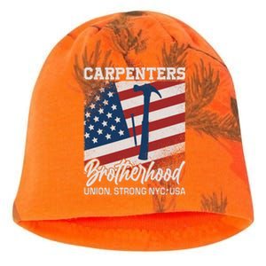 Capenters Brotherhood Union Strong NYC USA Kati - Camo Knit Beanie