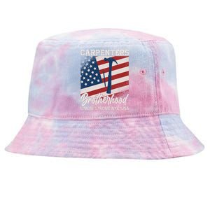 Capenters Brotherhood Union Strong NYC USA Tie-Dyed Bucket Hat