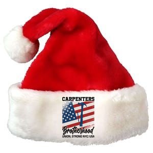 Capenters Brotherhood Union Strong NYC USA Premium Christmas Santa Hat