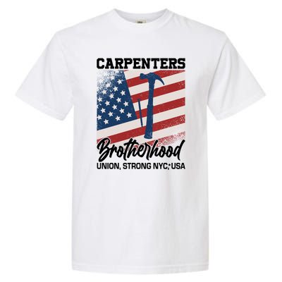 Capenters Brotherhood Union Strong NYC USA Garment-Dyed Heavyweight T-Shirt