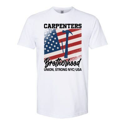 Capenters Brotherhood Union Strong NYC USA Softstyle® CVC T-Shirt