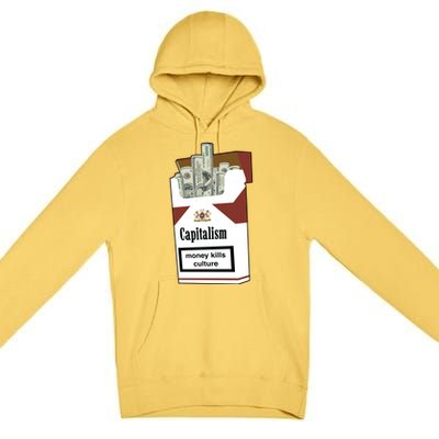 Capitalism Money Kills Culture Premium Pullover Hoodie