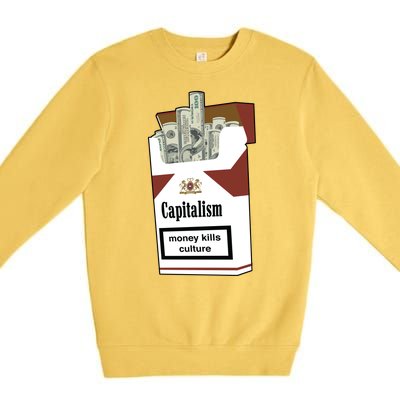 Capitalism Money Kills Culture Premium Crewneck Sweatshirt