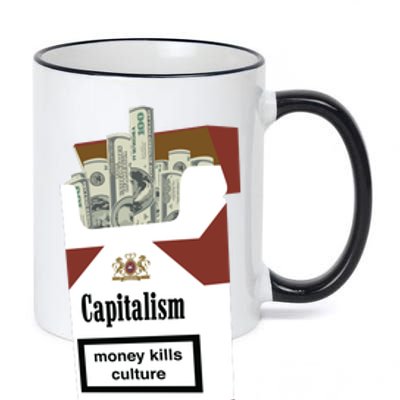 Capitalism Money Kills Culture 11oz Black Color Changing Mug