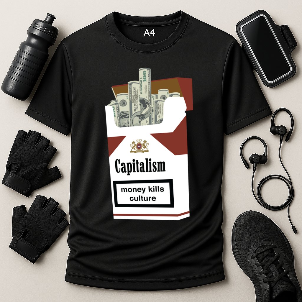 Capitalism Money Kills Culture Cooling Performance Crew T-Shirt