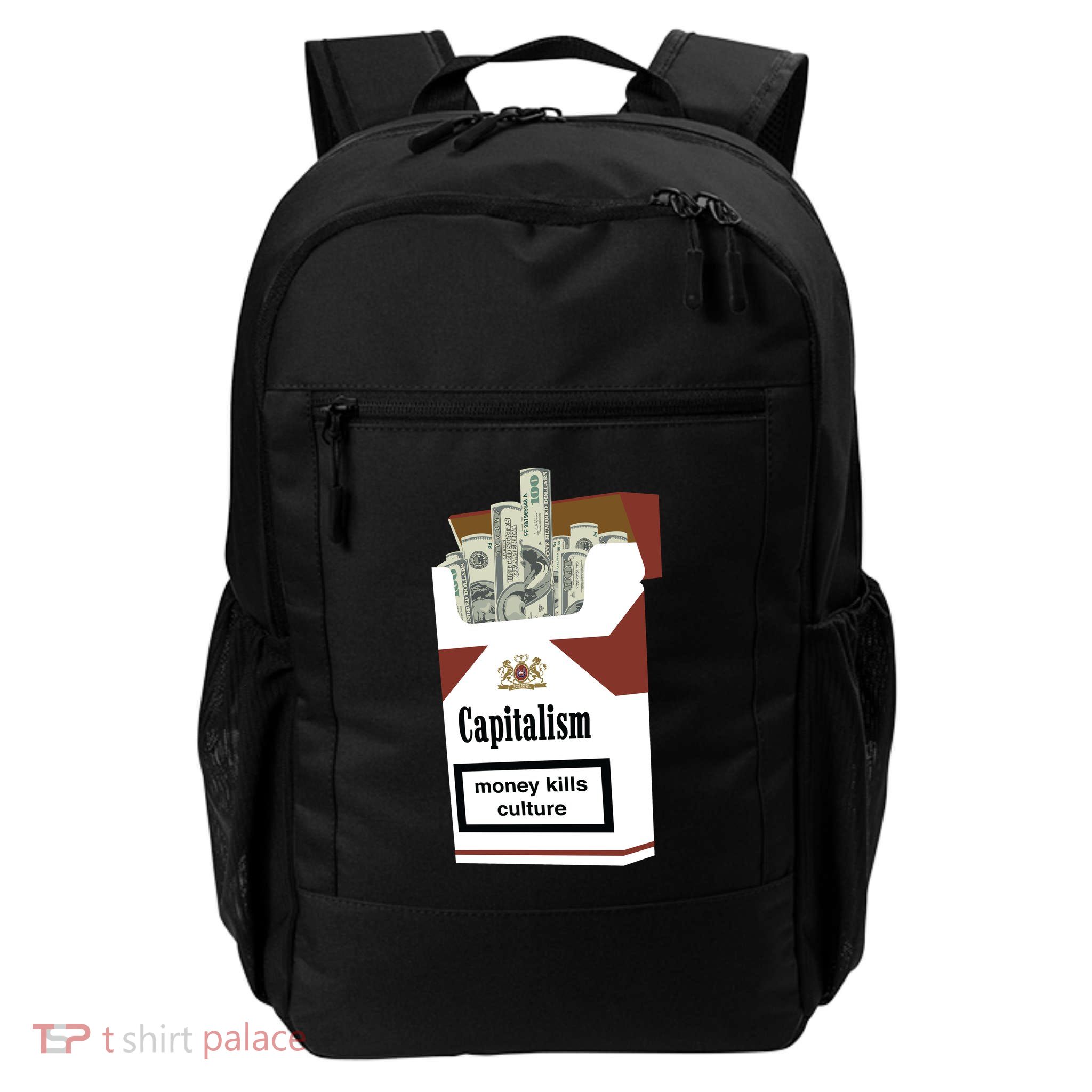 Capitalism Money Kills Culture Backpack