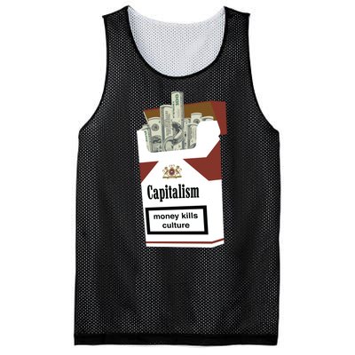 Capitalism Money Kills Culture Mesh Reversible Basketball Jersey Tank