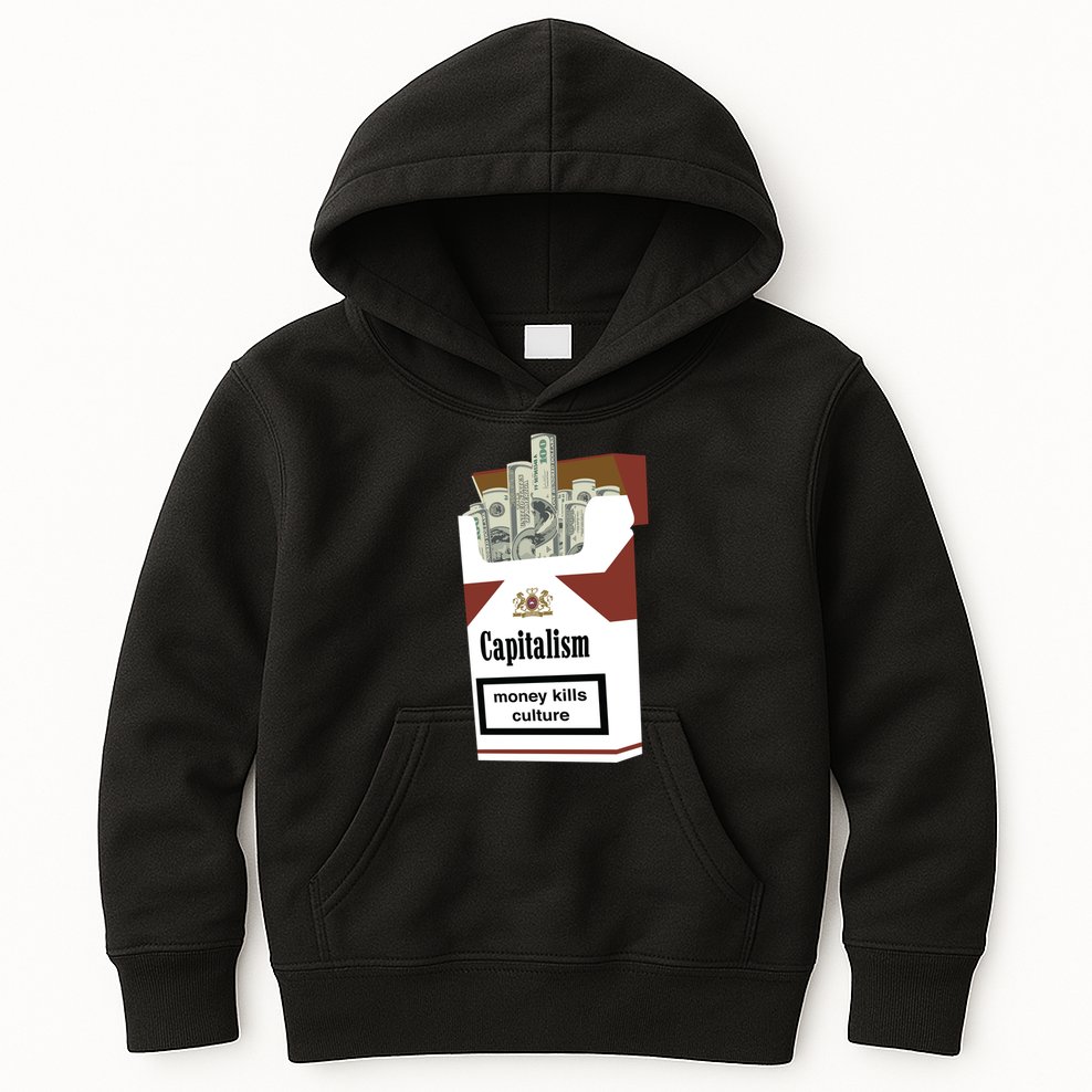 Capitalism Money Kills Culture Kids Hoodie