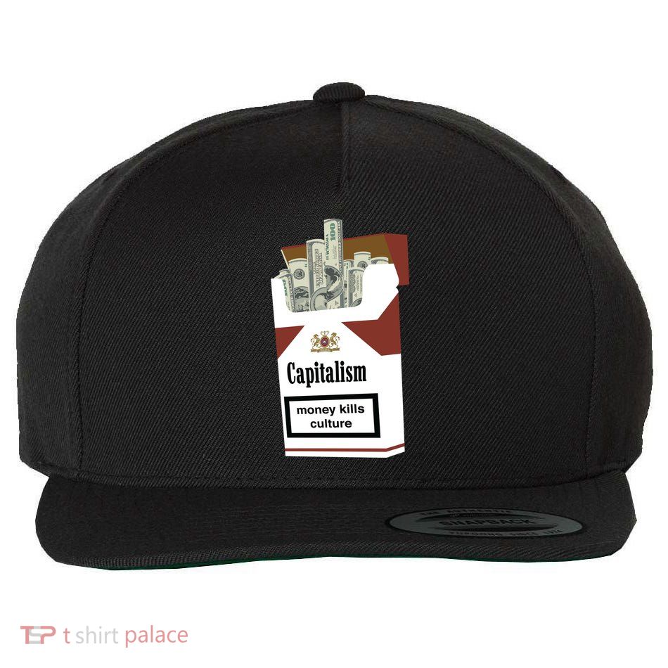 Capitalism Money Kills Culture Wool Snapback Cap