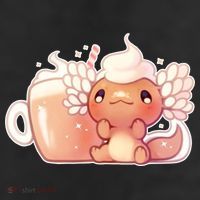 Cappuccino Axolotl 11oz C Handle Ceramic Mug